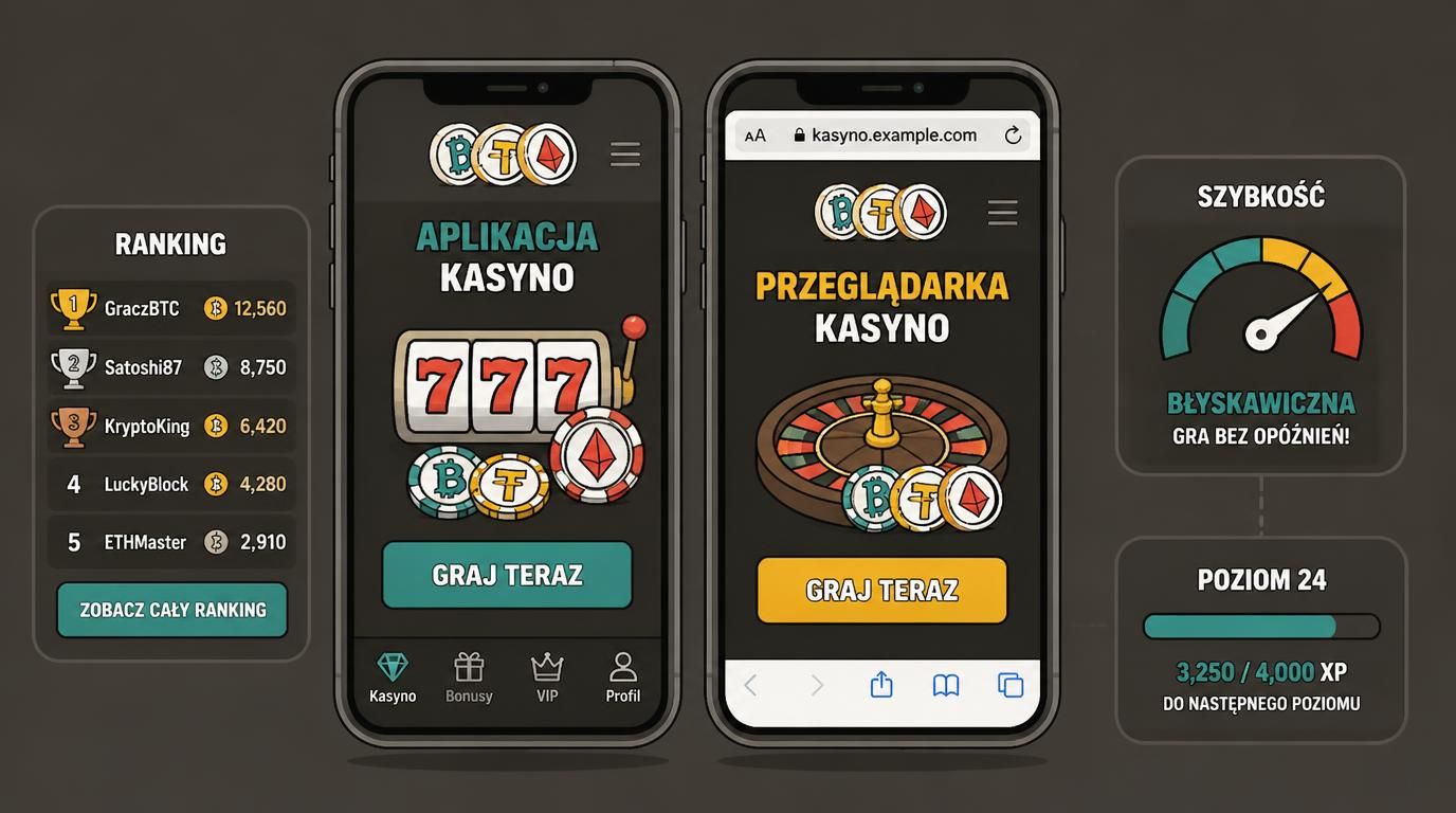 Smartfon pokazujący aplikację i przeglądarkę z rankingiem